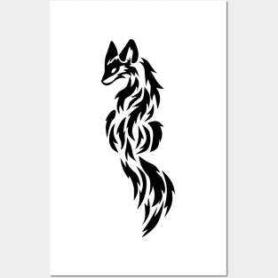 Fox Tribal Tattoo Posters and Art